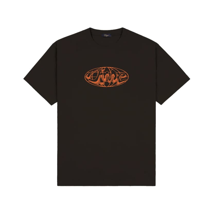 Dime Globe Tee - vintage black