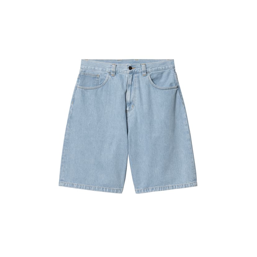 Carhartt WIP Brandon Short - blue heavy stone bleached