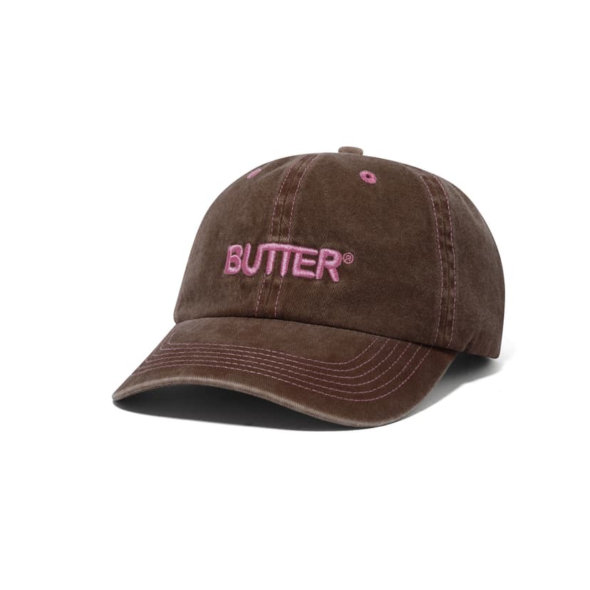 Buttergoods Rounded Logo Cap - washed brown