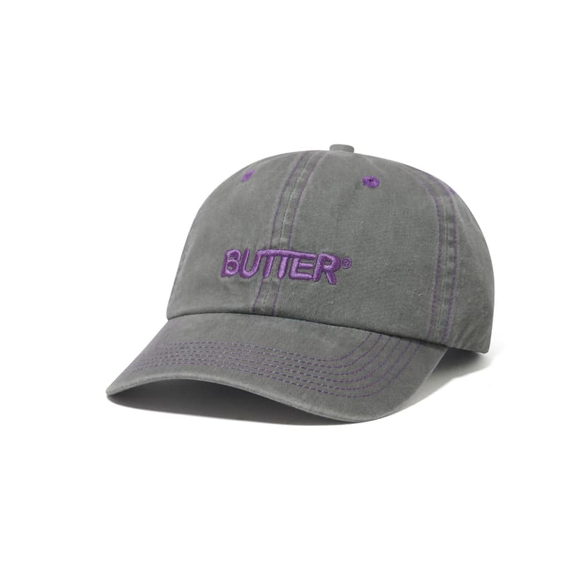 Buttergoods Rounded Logo Cap - washed grey