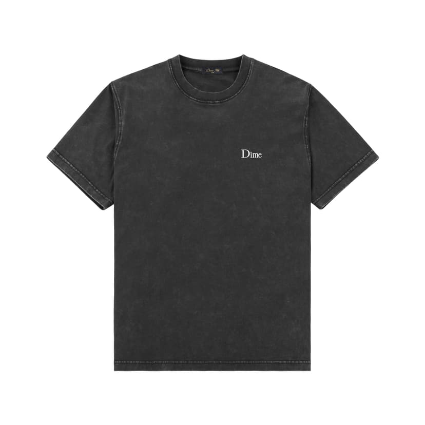Dime Classic Small Logo Tee - faded black