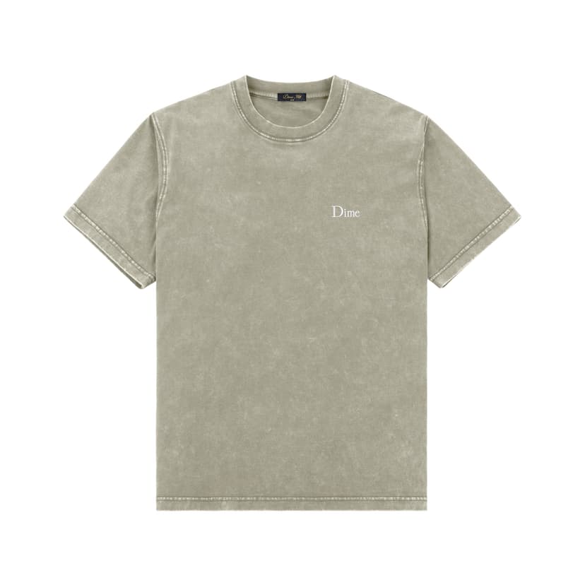 Dime Classic Small Logo Tee - faded cement