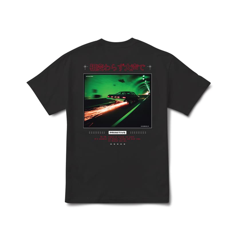 Primitive Scrape Heavyweight T-Shirt - black