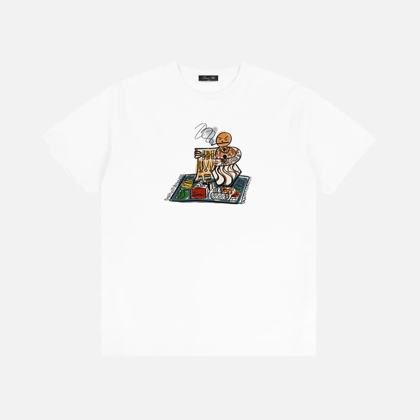 Dime Snackman Dealer T-shirt - white