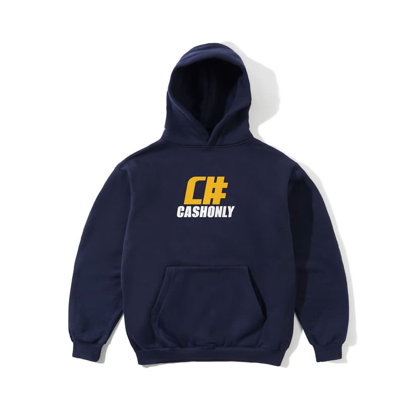 Cash Only Numeric Pullover Hood - navy