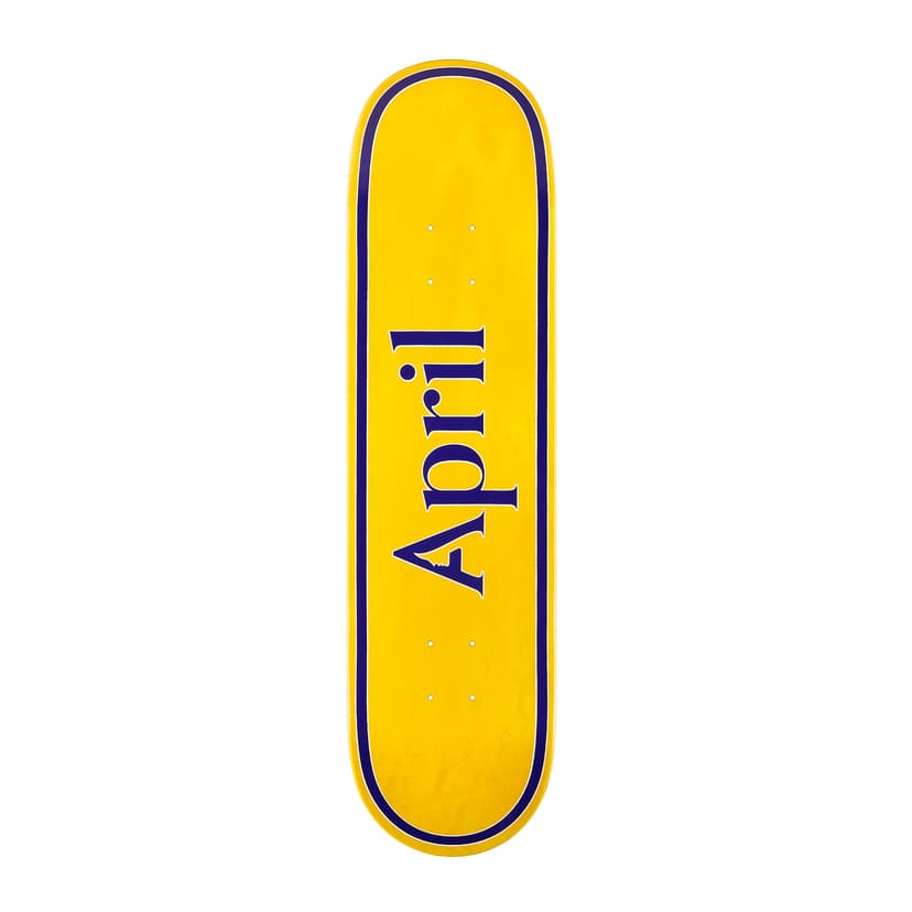 April Skateboards - OG Logo yellow/purple 8,5"