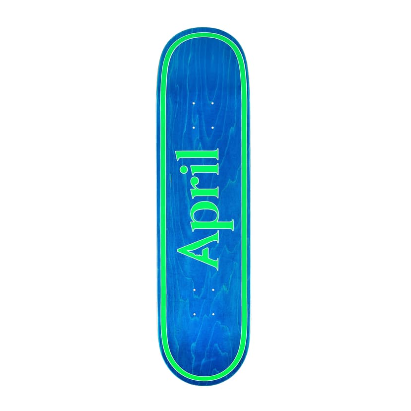 April Skateboards - OG Logo blue/green 8,5"