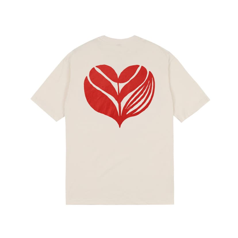 Magenta Love Tee - natural