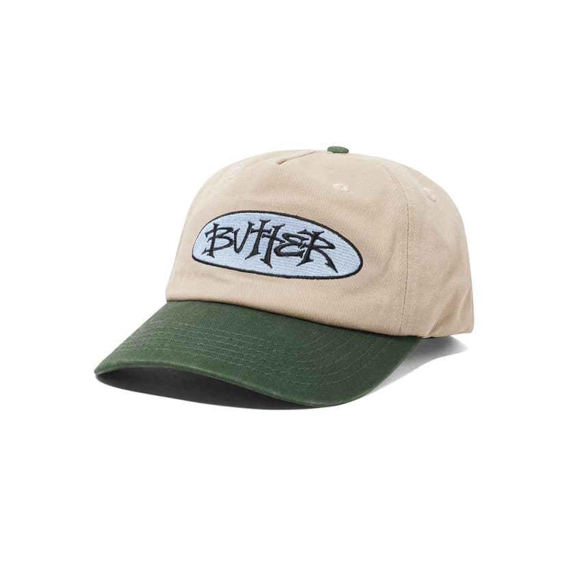 Buttergoods Tide 5 Panel Cap - tan / seaweed