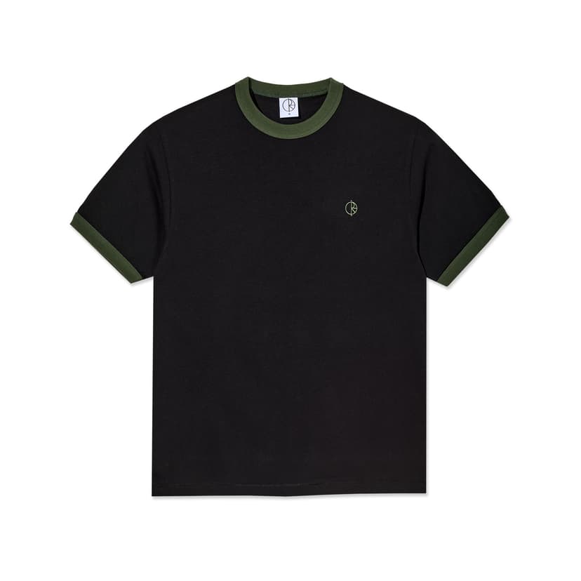 Polar Skate Co. Ringer Tee - black green