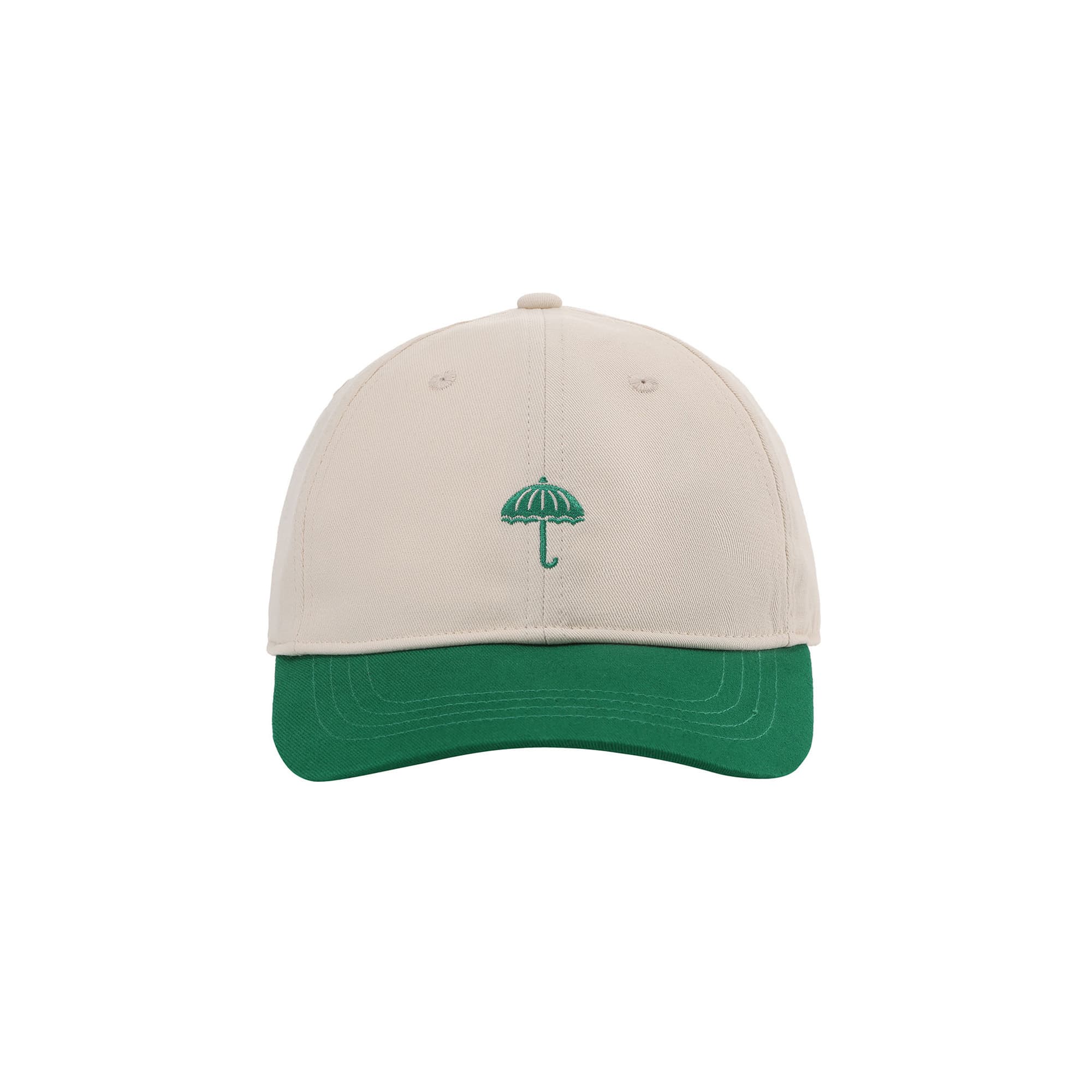 Hélas Classic Two-Tone Cap - beige/green
