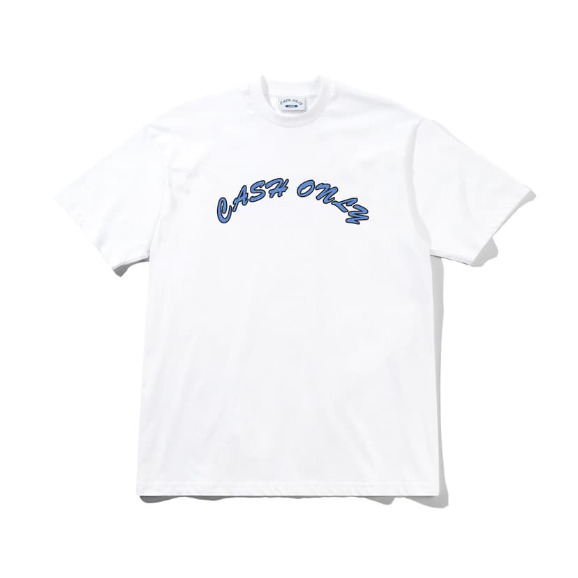 Cash Only Grid Logo Tee - white