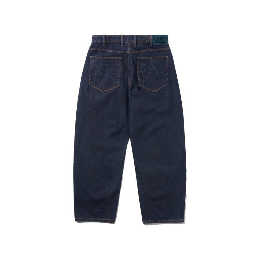 Buttergoods Solar Fade Denim Jeans - tinted dark indigo