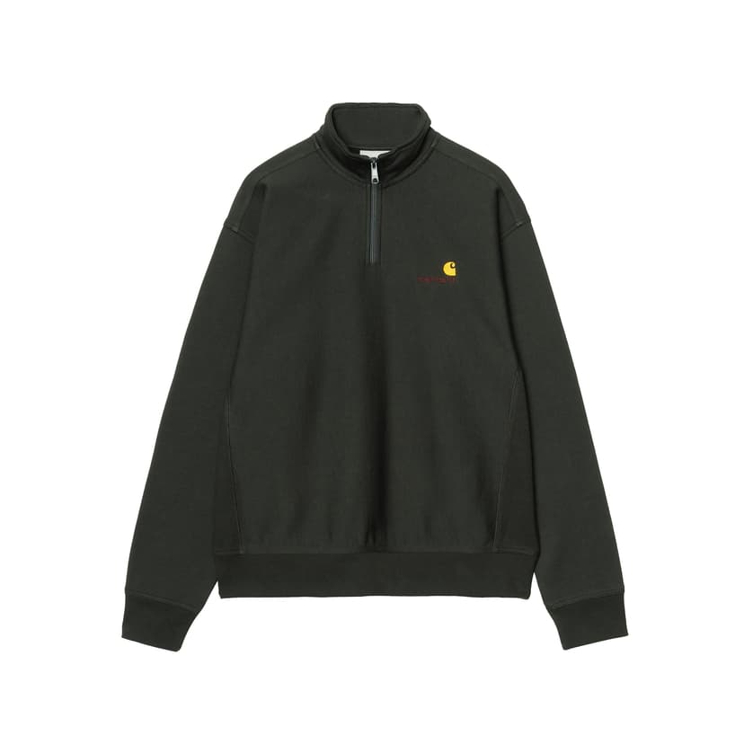 Carhartt WIP Half Zip American Script - raven