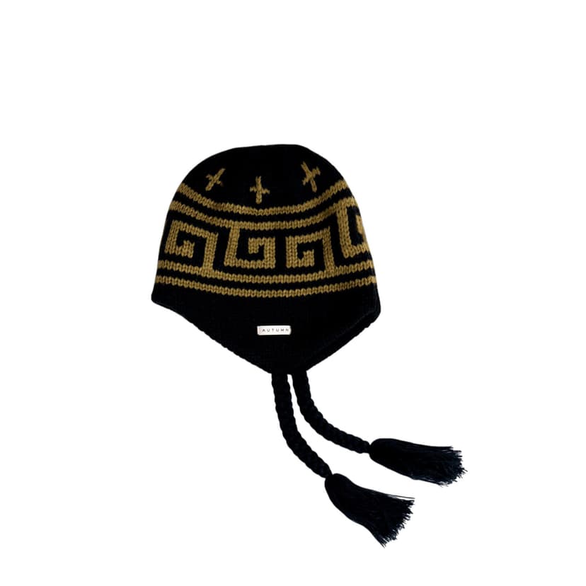 Autumn Niseko Ear Flap Beanie - black