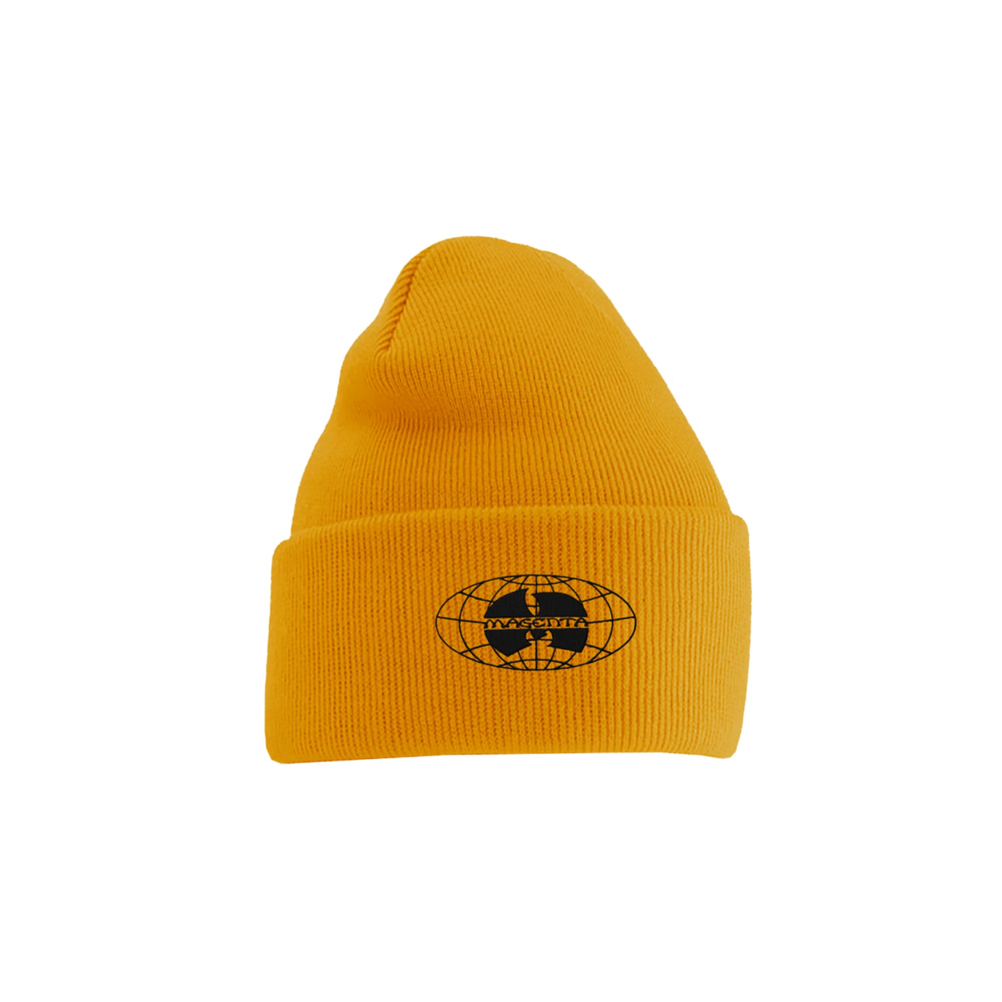 Magenta Shaolin Beanie - yellow