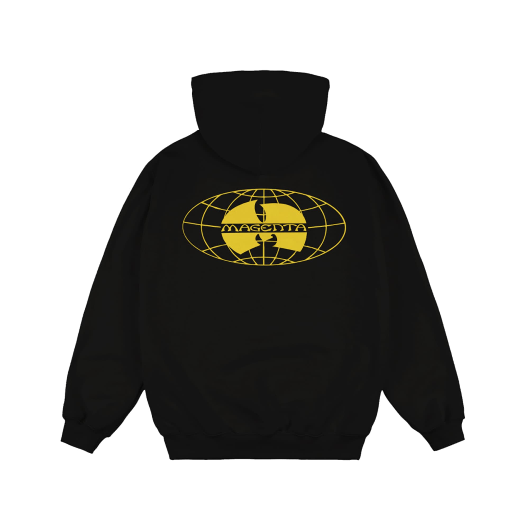 Magenta Shaolin Hoodie - black