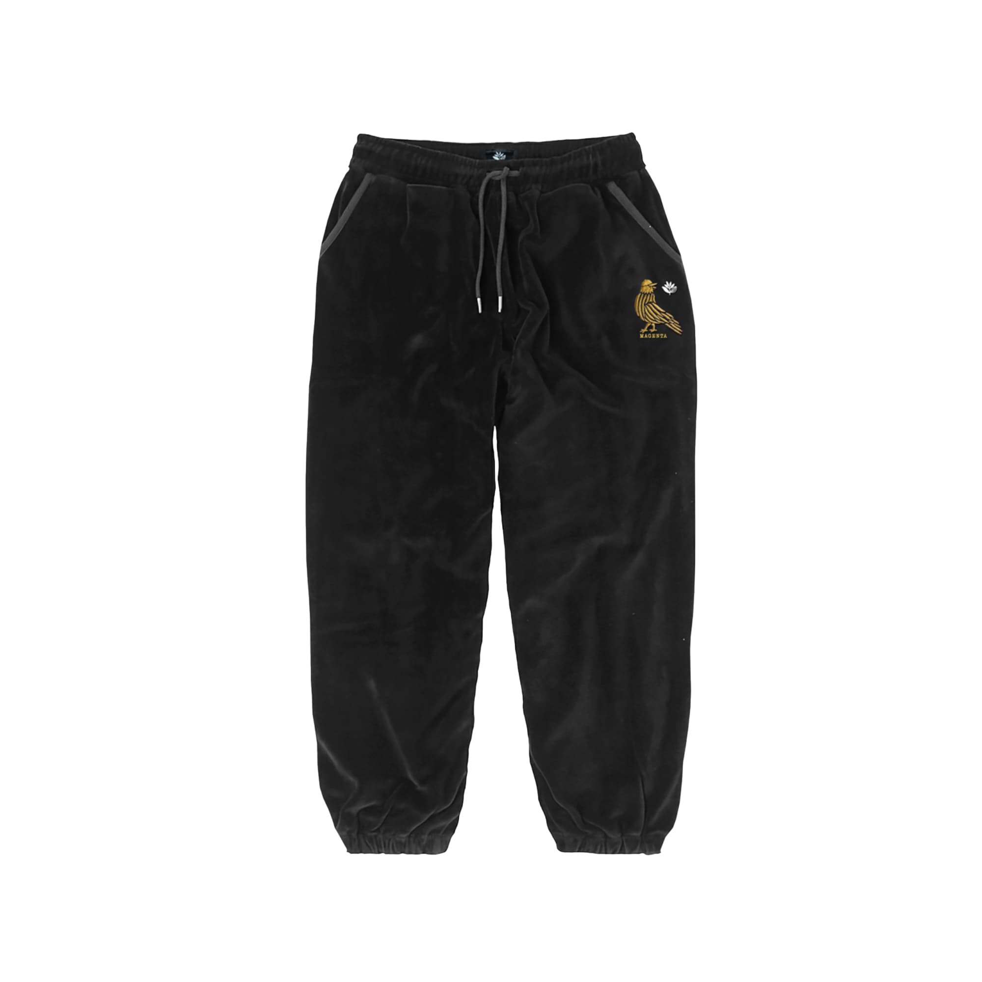 Magenta Smooth Track Pant - black